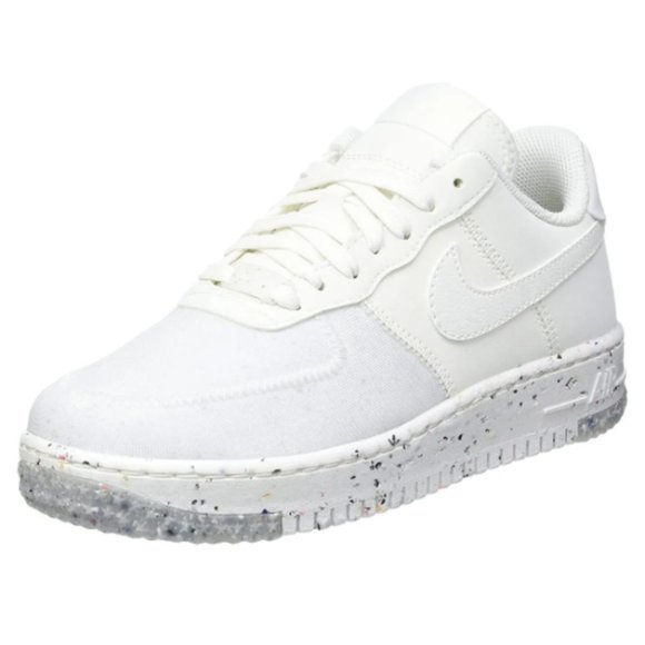 Nike Mens Air Force 1 Crater Flyknit Shoes White/Sail  NEW Nike Air Force 1 Crater Shoes  color White